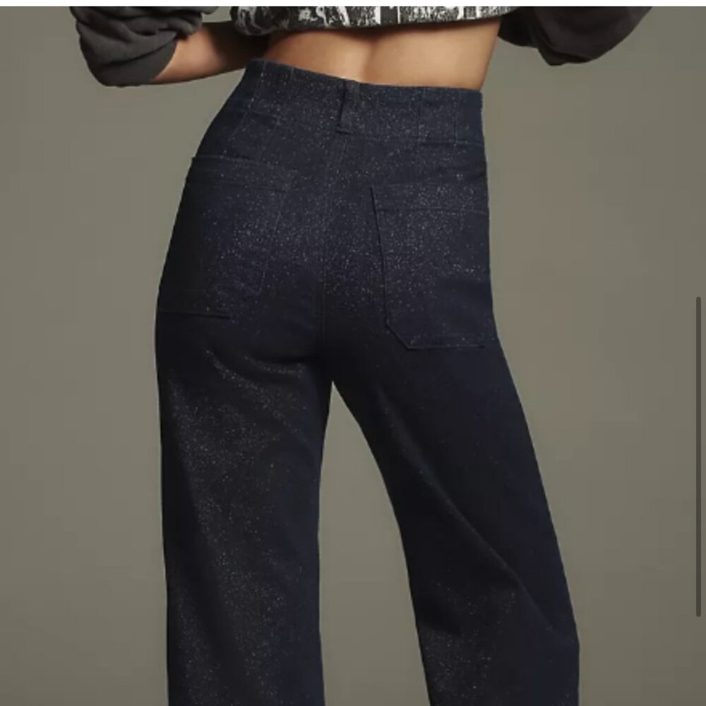Anthropologie Maeve Collete sparkle denim size 24 nwt - Picture 3 of 3